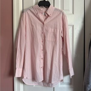NWT Equipment femme Pink Striped Button Down Shirt XS
